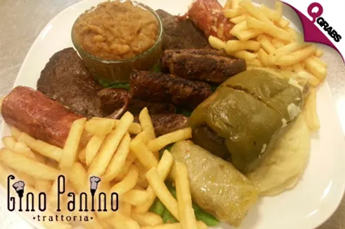 For QR85, Discover Balkan Delights with a Traditional Balkanika Platter for TWO OR for QR25 Dine on Delicious Food at Gino Panino! (Up to QR170 Value)